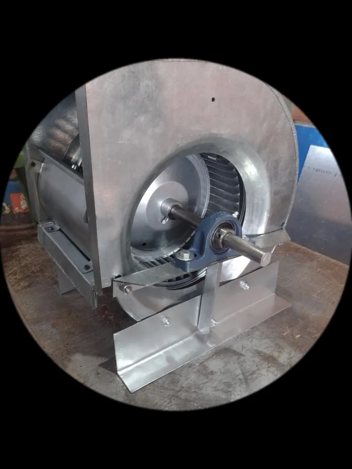 Sistema centrífugo caracol con base
